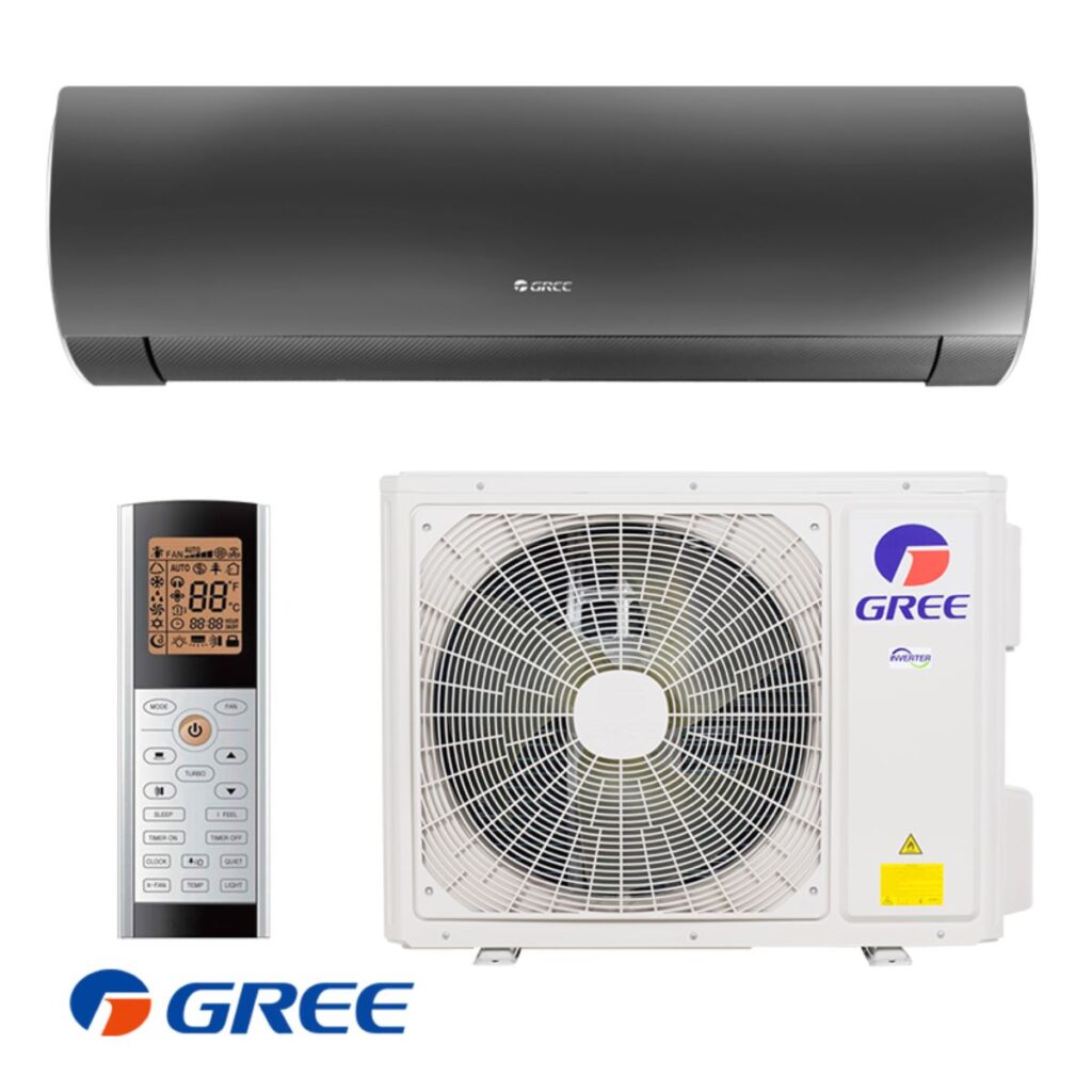 Нов Европейски климатик GREE 12 модел FAIRY II с включен Wi-Fi модул - черен цвят